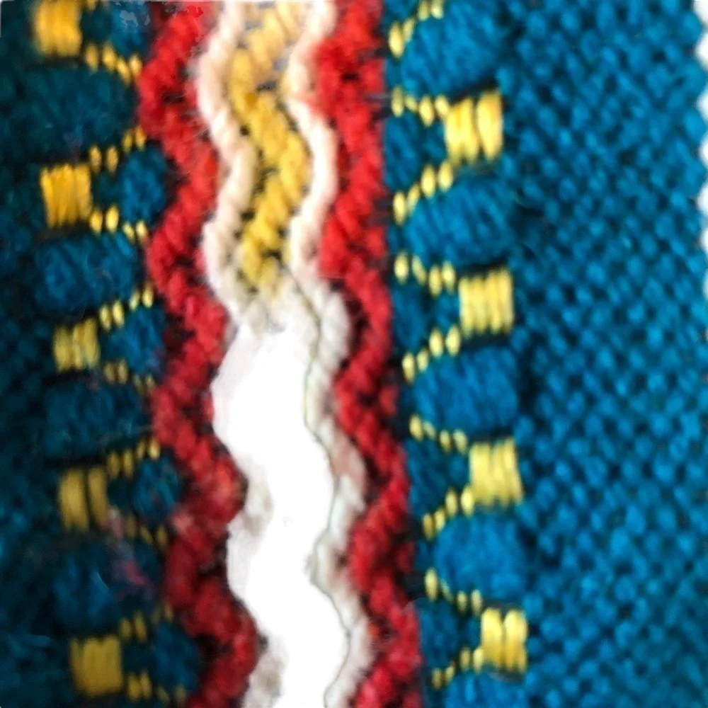 Vintage Handmade Boho Bag. Embroidered Birds. Red‎ Fringe. Groovy
